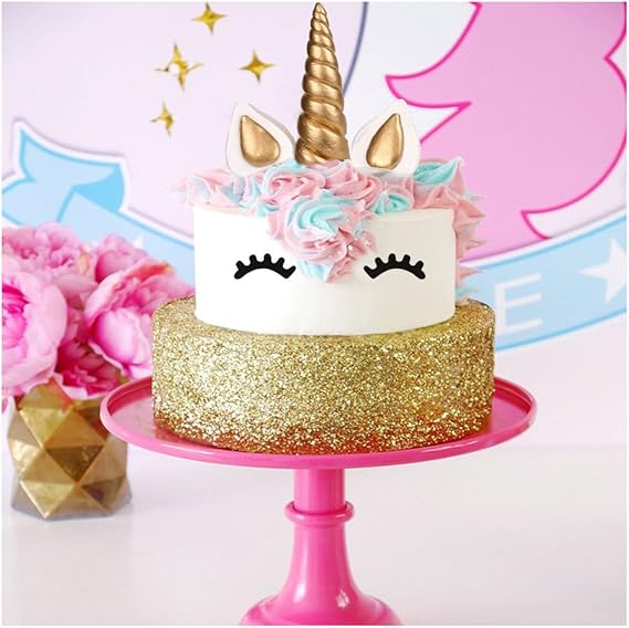 5 5x1 37 Inches Aiex Licorne Decorations Gateau Or Cake Topper Pour Lanniversaire Noce Jour Ferie Mignon Licorne Klaxon Oreilles Et Cils Decorations De Gateau Ustensiles A Patisserie Accessoires De Decoration Dwteam In