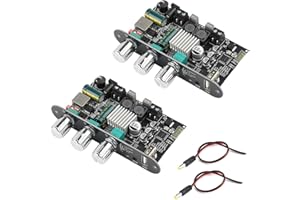 AIDEEPEN 2-Pack ZK-1001U Mono Bluetooth AMP Board with TWS,100W Vehicle Amplifier Input 9-24V Wide Voltage Home Audio Amplifier Board,Supports AUX/USB/Bluetooth Input for Home Speaker,Car Audio DIY
