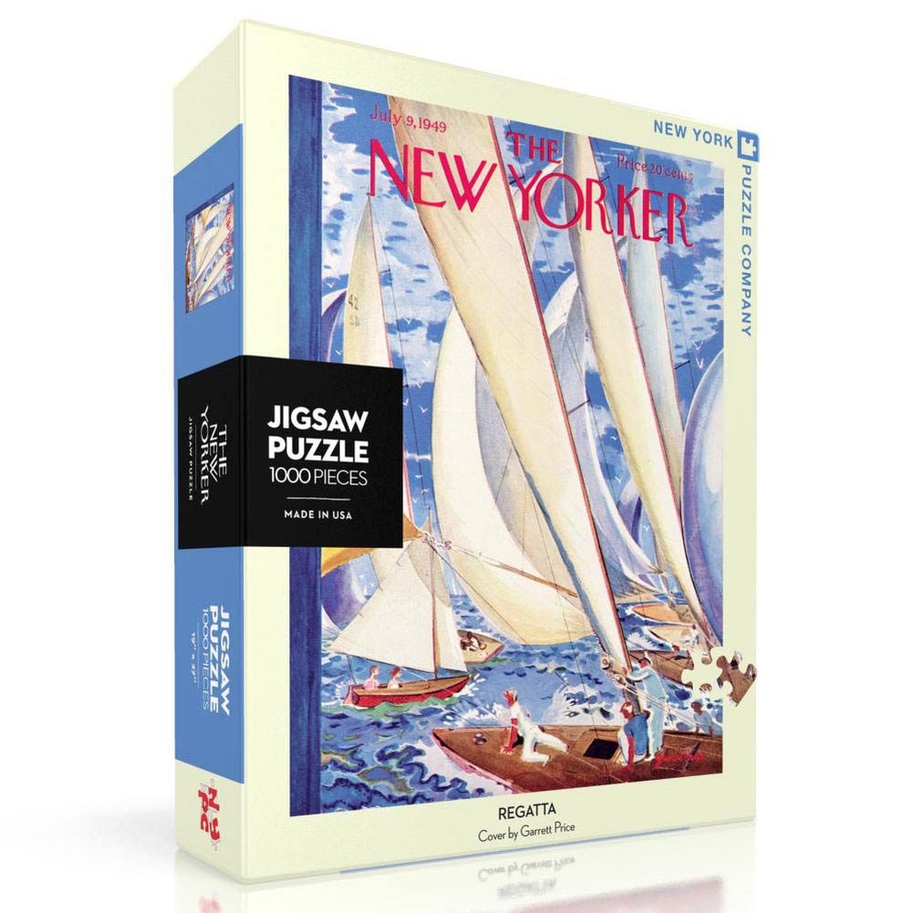 New York Puzzle Company New Yorker Regatta 1000 Piece Jigsaw Puzzle