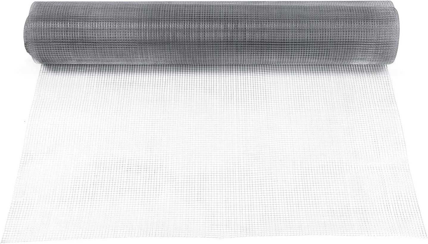 Rural365 Galvanized Steel Hardware Cloth 1/4 Inch Welded Mesh Chicken Wire Fence Cage Screen Netting - 3x25ft Bulk Roll: Home & Kitchen