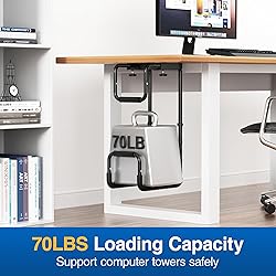 Heavy Duty Adjustable Under Desk PC Mount- 2
