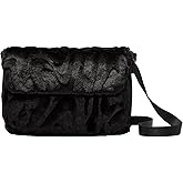 Nike Sportswear Futura 365 Faux Fur Crossbody Bag (1L) 9" W x 7" H x 2" D