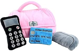 Midlee Plush Purse Find-a-Toy Interactive Dog Toy - 9"