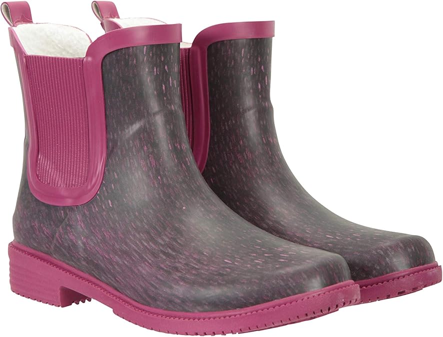 Mountain Warehouse Womens Rubber Ankle Wellies Waterproof Rain Boots