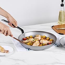 Restaurantware Met Lux 14 Inch Fry Pans, 6 No-Stick