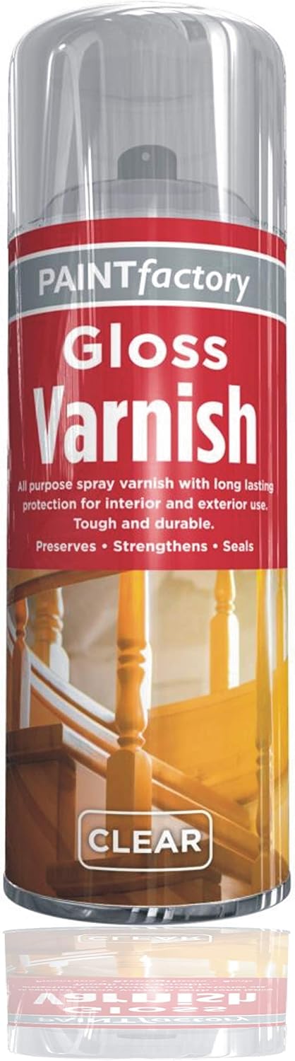 Wood Varnish Clear Gloss 400ML - Acrylic Clear Varnish Gloss Finish Spray Wood Color Paint All Purpose ( 2 Cans) - Image 3