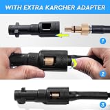 YUET 10M Drain Cleaning Hose with Adapter for Kärcher LAVOR High Pressure view 2
