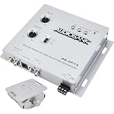 Audiobank AP15-1 2nd Gen 1/2 DIN Digital Bass Processor Equalizer - Sound Restoration, Crossover, Bass Knob, 15V RMS Input, 13.5V Peak Output for Car Subwoofers