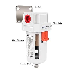 NANPU 1/2" NPT Compressed Air Line Filter, 5 Micron