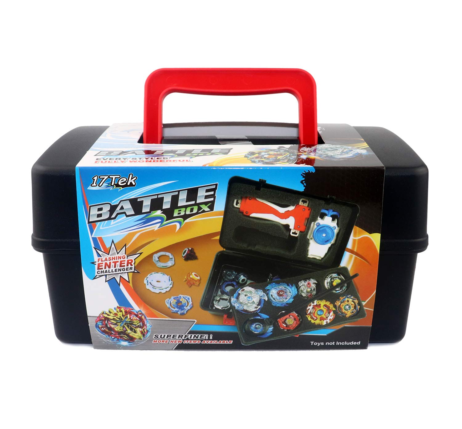 17Tek Battle Tops Empty Case, Storage Small Carrying Box for Beyblade Burst Battling Games (A-3039)