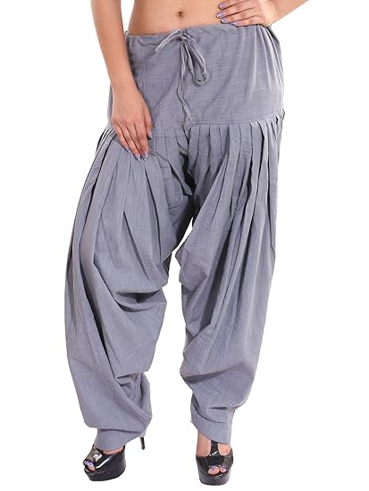 Women's Khadi Patiala (PTL-SLB-SEMI-GRY_Grey_Free Size)