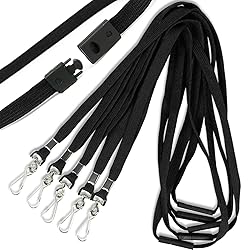 Ollain 25 Pack Breakaway Lanyard with J-Hook Bulk