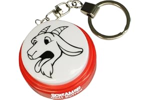 NOVELTY888 TALKING BUTTON Screaming Goat Button Keychain | Gag Gifts for Men and Women | Screaming Goat Desk Toy Talking Button with a Funny Goat Scream | The Original Goat Scream