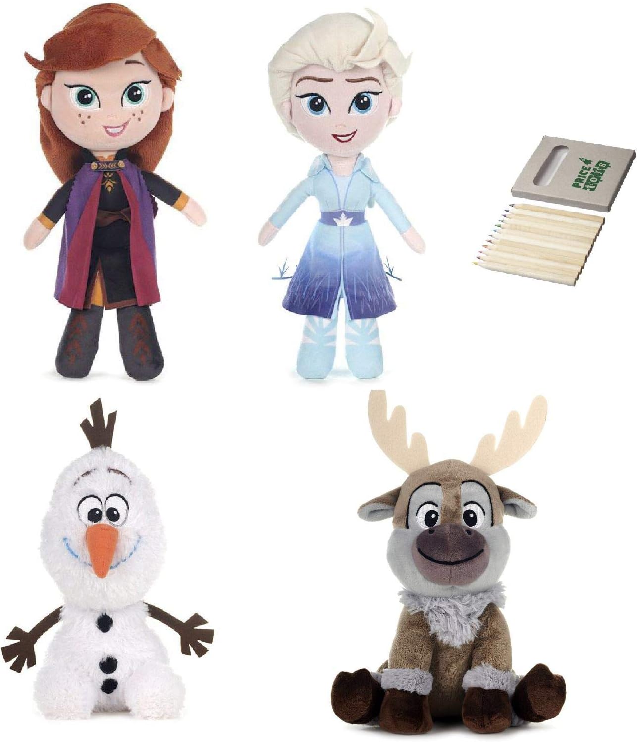 Disney Frozen Gefrorene 2 Soft Toy Collection Wählen Sie aus ELSA, Anna, Olaf oder Sven teddys
