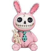 SUMMIT COLLECTION Furrybones Pink Bun Bun Signature Skeleton in Bunny Costume with Bunny Doll