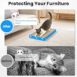 Petslucent Cat Scratching Board Corrugate Scratcher 3Pcs with Box Catnip view 5