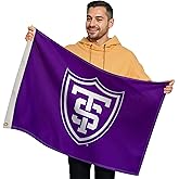 St. Thomas Tommies College Sports Printed Flag - NCAA Licensed - Nylon - Tommies School Banner (Purple, White) (2' x 3')