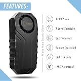 Wireless Shed Alarm 113dB Vibration Tech Waterproof Easy Install Garage Security view 8