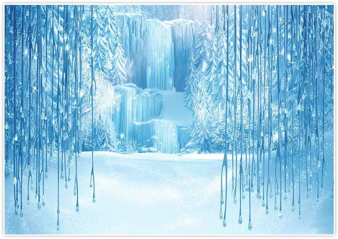 Amazon Com Allenjoy 7x5ft Winter Wonderland Backdrop For Blue