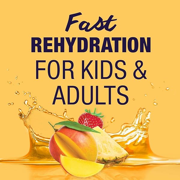 PEDIALYTE ADVANCEDCARE ELECTROLYTE SOLUTION HAS PREACTIVPREBIOTICS | HYDRATION DRINK | TROPICAL FRUIT, 1 LITER