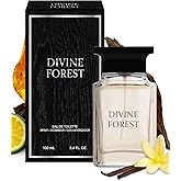 PB ParfumsBelcam Divine Forest Eau de Toilette Spray – Rich Smoky Woody Amber Scent with Oud, Sandalwood & Vanilla – Long-Lasting Fragrance for Everyday Wear for Men & Women, 3.4 fl oz