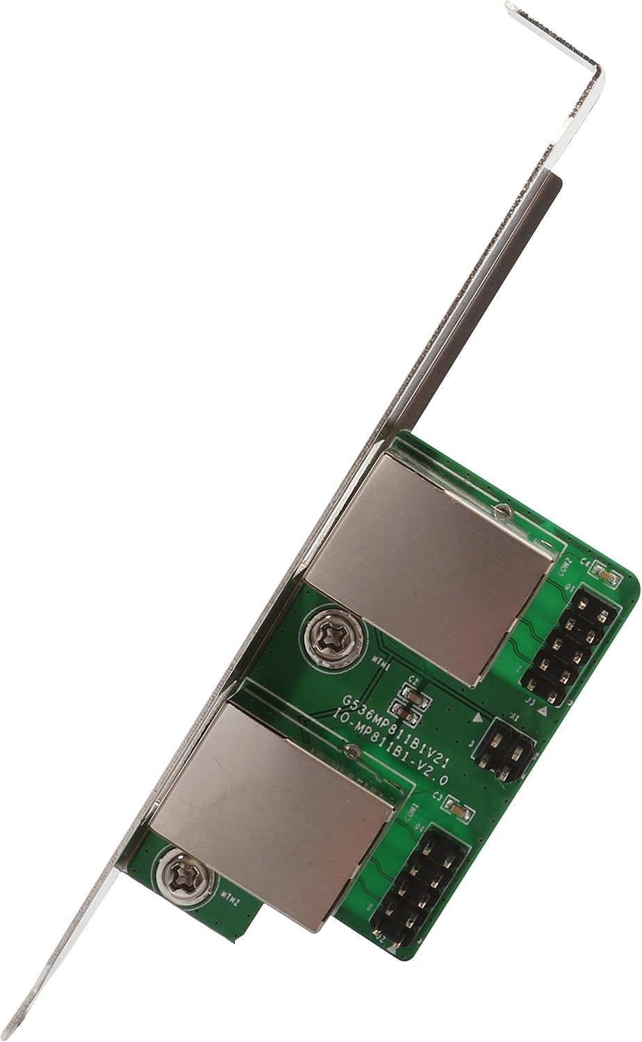 IO Crest SI-MPE24046 Mini PCI-Express 2-Port Gigabit Ethernet Card - Green, 2 Port - Image 3