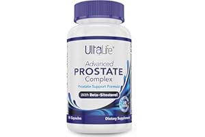 ULTALIFE Advanced Saw Palmetto Prostate Supplement for Men with Beta Sitosterol Promotes Urinary Comfort, Sleep Quality & Prostate Health 90 Capsules