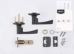 Amazon Basics Victorial Door Lever, Passage, Matte