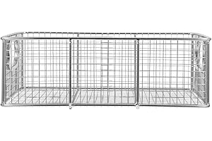 Yardenfun Stainless Steel Square Frying Basket with Handle, Wire Mesh Fry Basket for Deep Fryer, Hot Pot