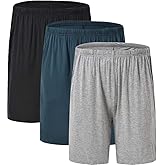 JINSHI Mens Sleeping Stretch Boxer Shorts Ultra-Soft Modal Lounge Pajama Bottoms with Pockets