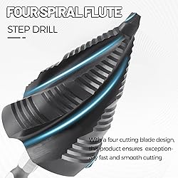 Cobalt M35 Step Drill Bit, TiAlN Coating 4 Spiral