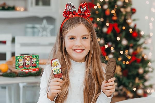 FRUIDLES CHRISTMAS MILK CHOCOLATE, CRISP KRINGLES PARTY BAG FILLERS, INDIVIDUALLY WRAPPED FOILS, KOSHER CERTIFIED DAIRY, NET. WT. 3OZ (85G) (3-PACK)