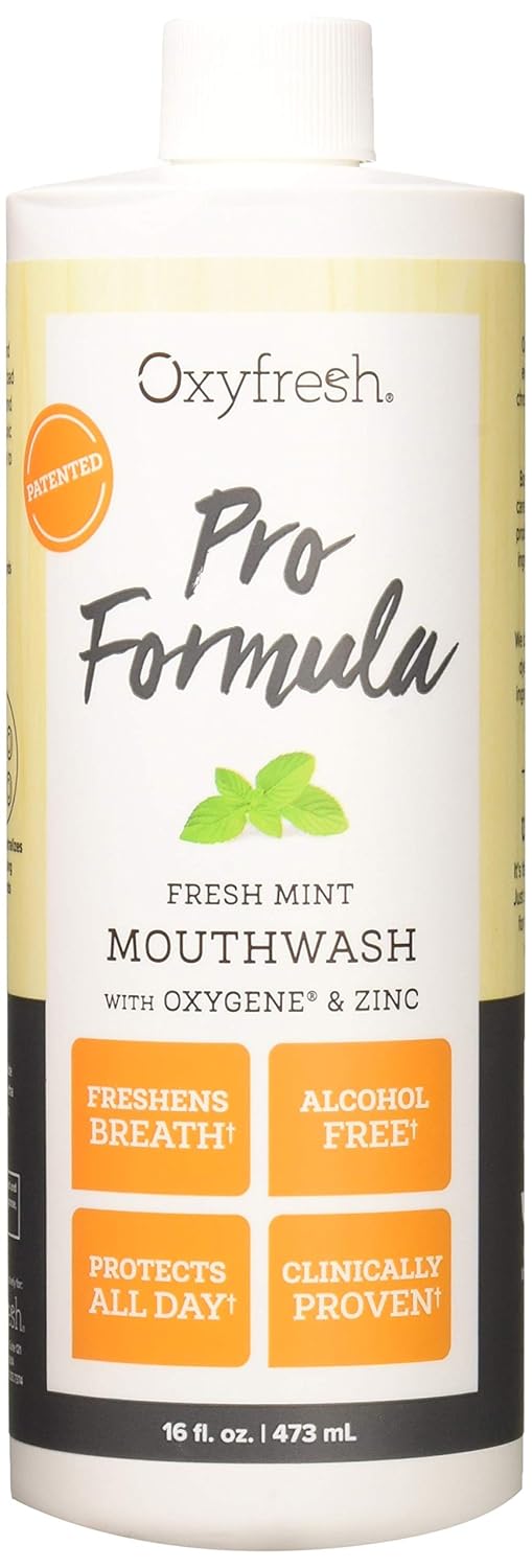 Oxyfresh Mouthwash Patented Pro Formula with Oxygene and Zinc Dentist
