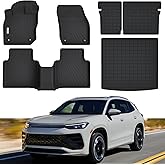 Floor Mats & Trunk Mat Fit for 2025 Volkswagen Tiguan,All Weather Protection TPE, Anti-Slip Floor Mats & Cargo Liner for 2025 Volkswagen Tiguan Accessories