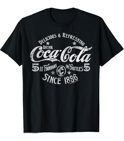 Amazon.com: Coke Men's Big The Taste of Time T-Shirt, Black, XXX