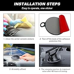 DXNQ 3 PCS Dashboard Pad Mounting Disk for Suction