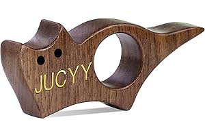 WACANTIC Personalized Cat Book Page Holder with 3D Metal Letters, Smooth Finish Walnut Wood Thumb Page Holder for Reading,Customizable Book Reader Gifts & Reading Accessories,Ideal for Book Lovers (Mini)