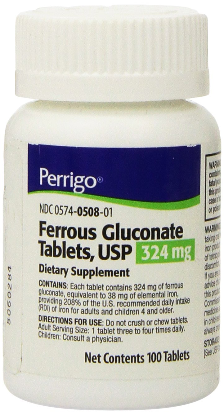 Ferrous Gluconate Tablets USP 324 mg