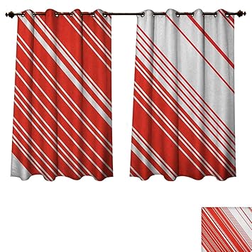 Amazon Com Candy Cane Blackout Curtains Panels For Bedroom