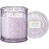 LA JOLIE MUSE Jardin de Lavender Scented Candle - Coconut, Lavender & Sandalwood | 6 oz Natural Soy Wax | 40 Hours Clean Burn | Aromatherapy Candle for Relaxation | Elegant Home Decor