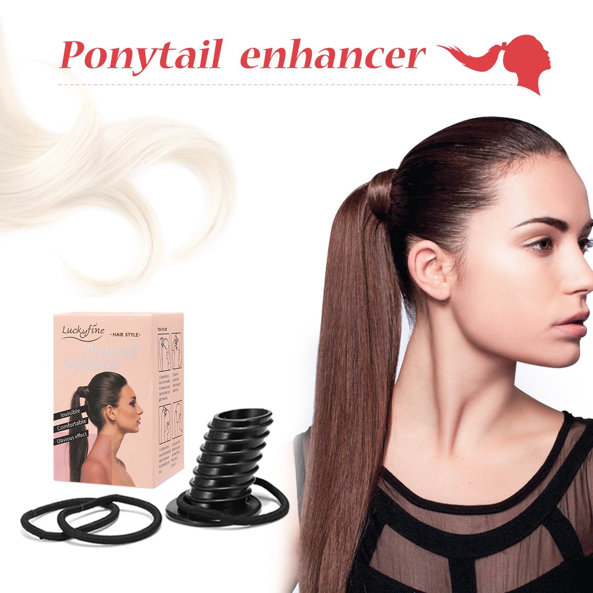 Amazon Com Perfect Pony Hair Styling Tool Y F M Pony Hair Lift