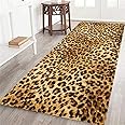 Amazon.com: Leopard Print Long Runner Rug for Hallway,Cheetah Safari ...