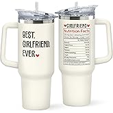 SUCHAGIFT Gifts for Girlfriend - Girlfriend Gifts for Women - Anniversary, Valentines, Birthday, Christmas Gift for Her - Romantic Love Gift Ideas for Couple - 40 Oz Stainless Steel Tumbler with Lid