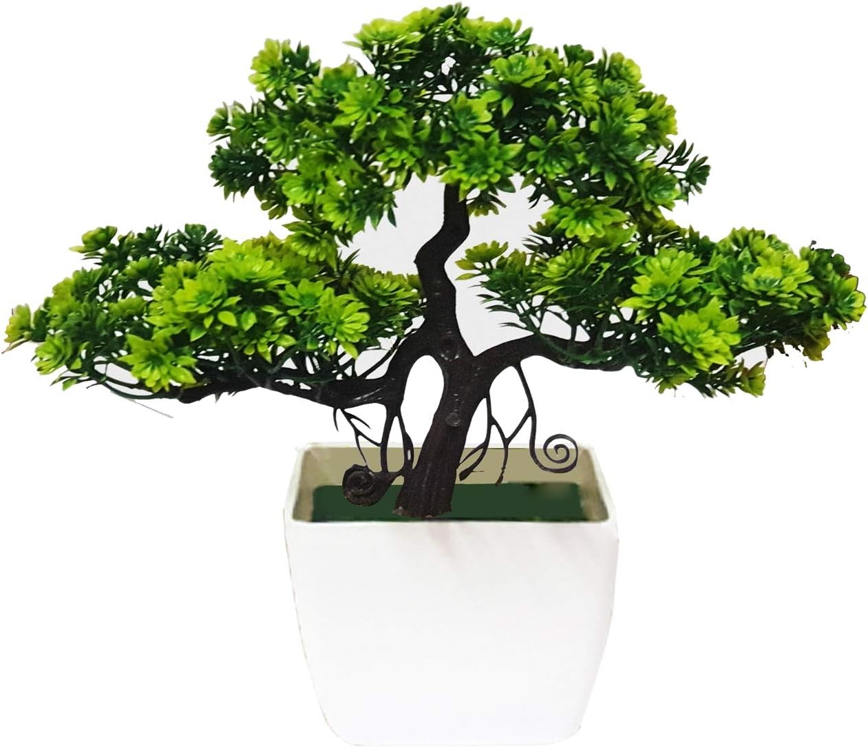 Litleo Artificial Flower with Pot (Green)
