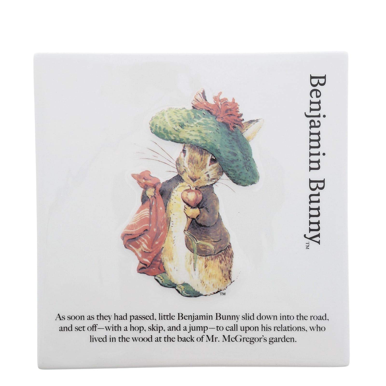Beatrix Potter Benjamin Bunny Wall Plaque