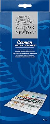 Winsor & Newton Cotman Water Colour Studio Set 45 Half Pan