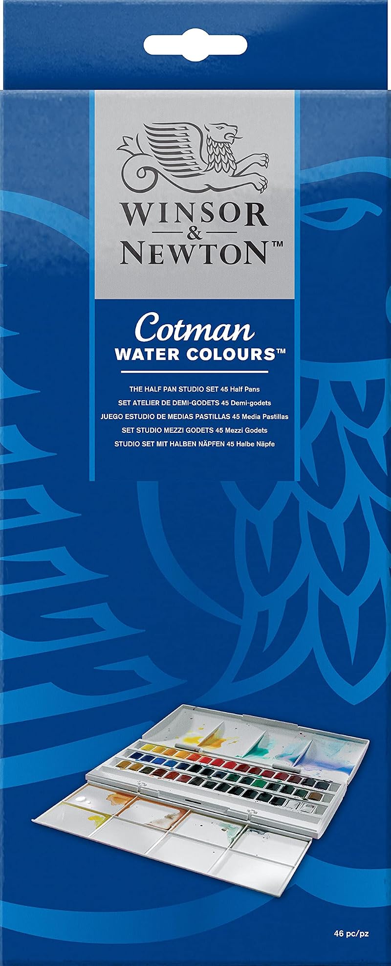 Winsor & Newton Cotman Water Colour Studio Set 45 Half Pan