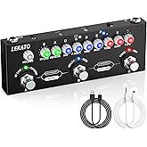 LEKATO Multi Effects Guitar Pedal, with IR Loading 9 AMP Models, Delay Reverb Distortion Overdrive Pedal, Rechargable Electri