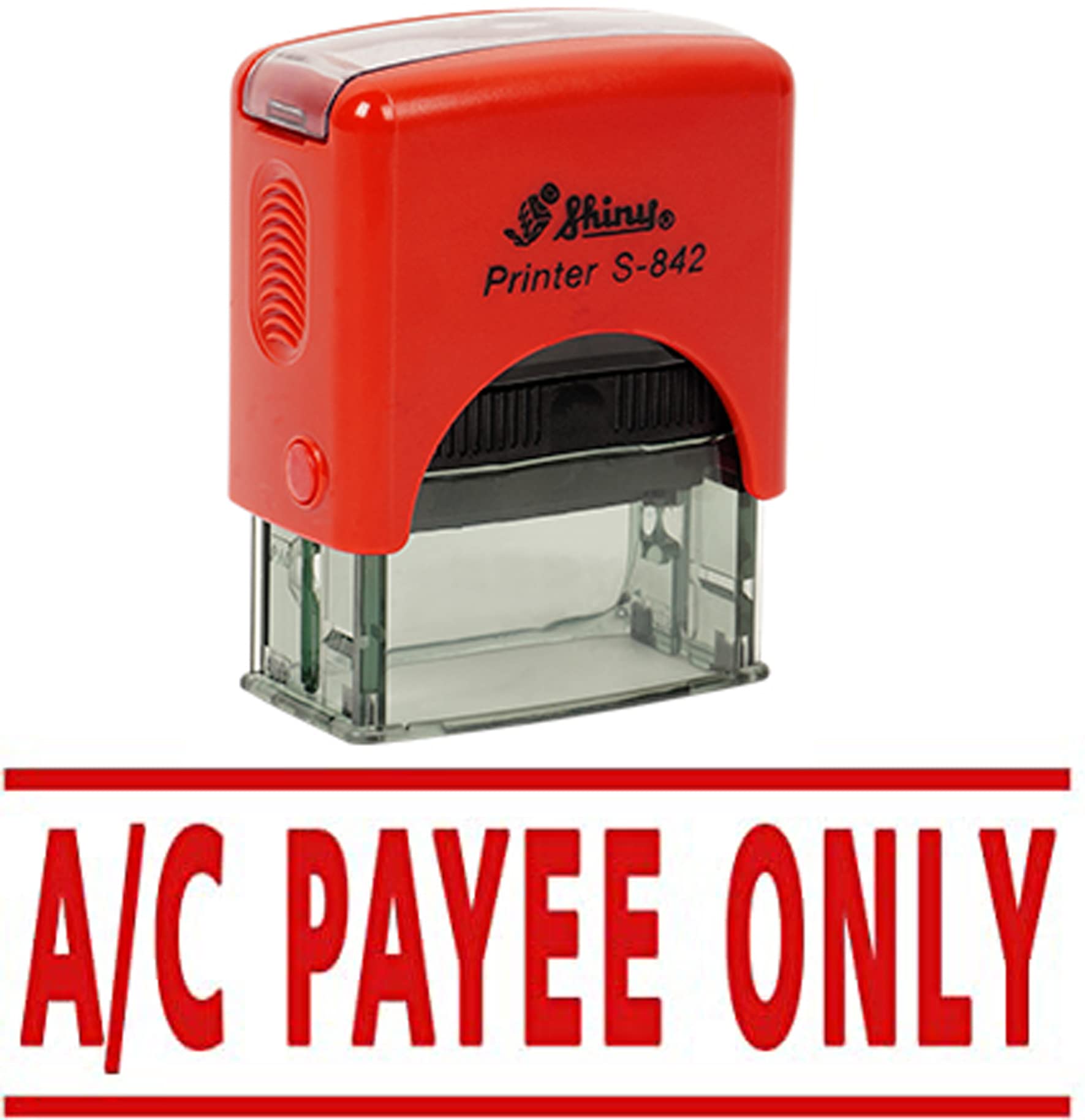 A/C Payee ONLY Self Inking Rubber Stamp Office Stationary Custom Shiny Stamp