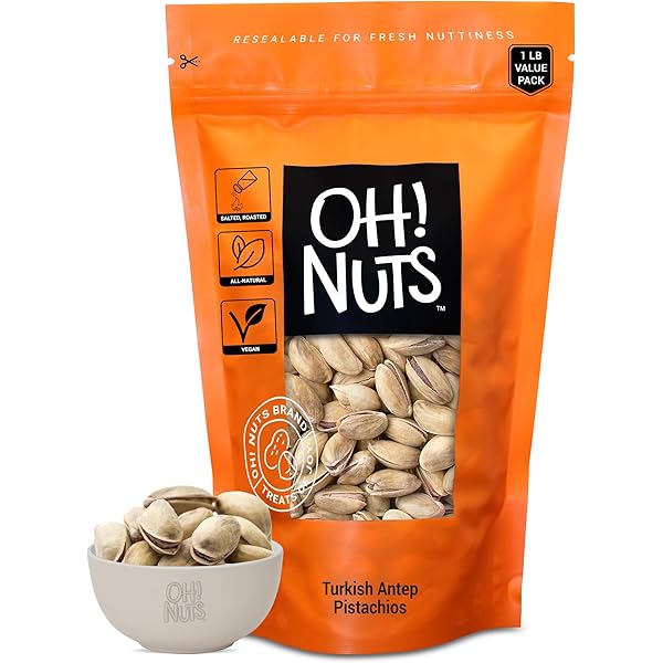 Amazon.com : Oh! Nuts Pistachios Iranian Style - Roasted Lightly